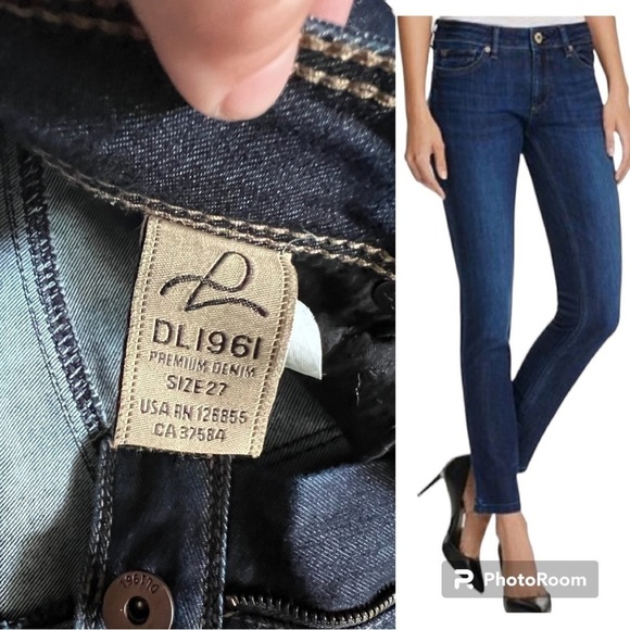 DL1961 Denim Angel Mid Rise Skinny Ankle Jeans Size 27 - Picture 7 of 9